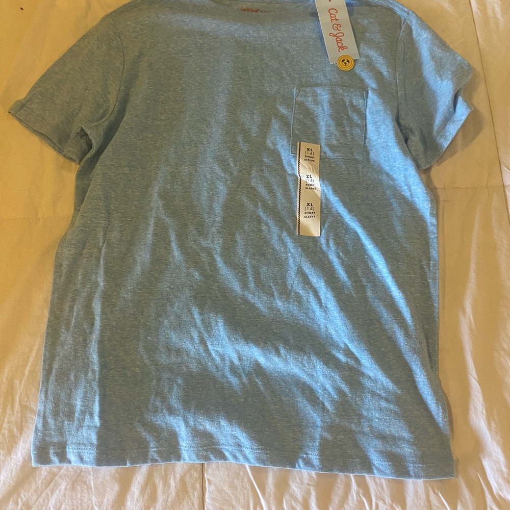 Light Blue Crew Neck T-Shirt